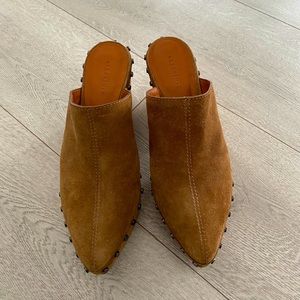 All Saints Suede Clogs/Mules